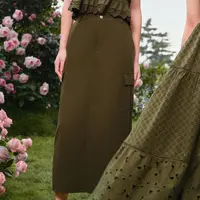 【陈大可专享】DOUBLOVE山系轻露营甜酷工装风直筒半身裙