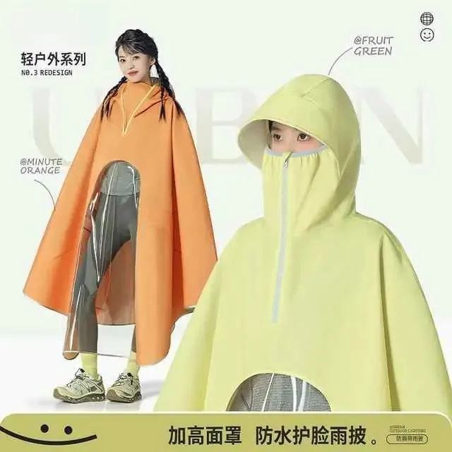 【加厚牛津布】新款高领口电动车雨衣加长全身防暴雨骑行专用摩托款商品图