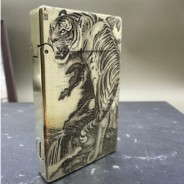 【上山虎下山虎】799超薄朗声正品佐罗煤油打火机男士高奢礼品创意