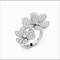 合金戒指 2439【幸福降临三叶草戒指】