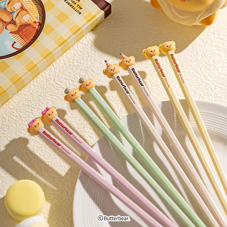 【摩登主妇&黄油小熊】儿童筷子合金家用高档抗菌防霉专人专用筷