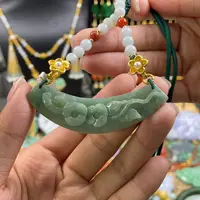 翡翠颈饰未镶嵌代编织