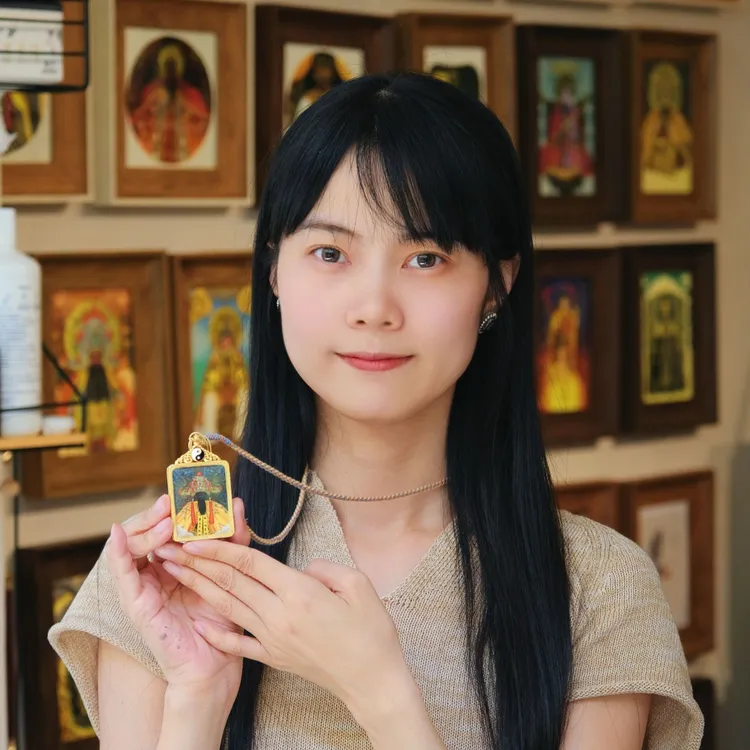 林燕丽绘画安溪城隍爷 限量版唐卡（保色不褪色） 收藏级艺术微喷 