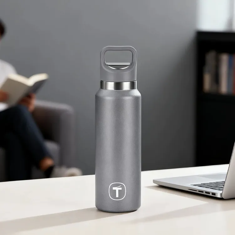 特百惠520ml内外纯钛杯保冷保温杯商务户外大容量车载水杯壶送礼