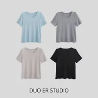 【朵儿studio】莫代尔短袖圆领T恤 D834