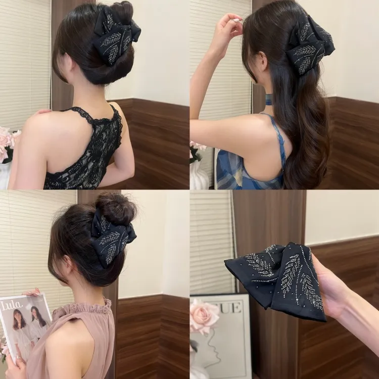 气质麦穗三角抓夹高级感百搭鲨鱼夹发卡发抓后脑勺马尾夹发饰女