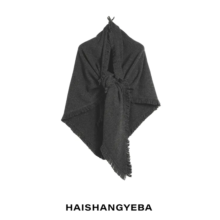【海上叶爸】新款2025秋冬百搭牦牛绒厚款保暖羊毛披肩