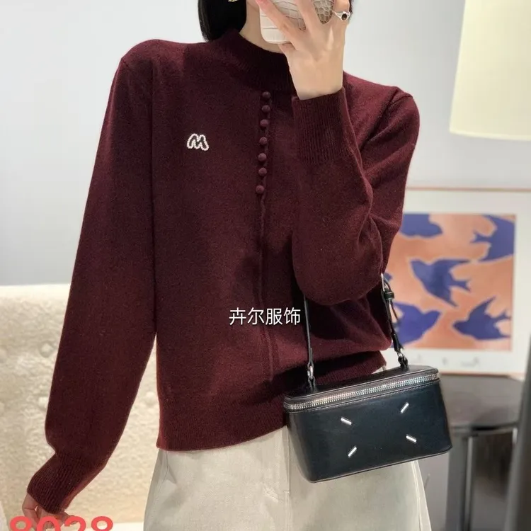 【燕珍时装】冬季新款987 8028费尔岛花纹宽松气质卡卡绒羊毛衫