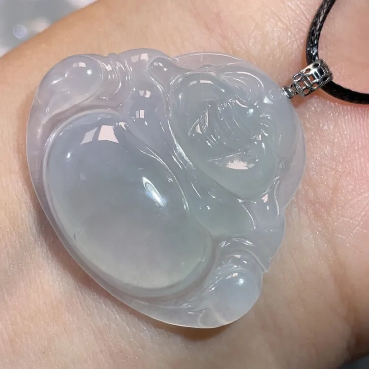 镶嵌冰种冰润大肚笑佛佛公