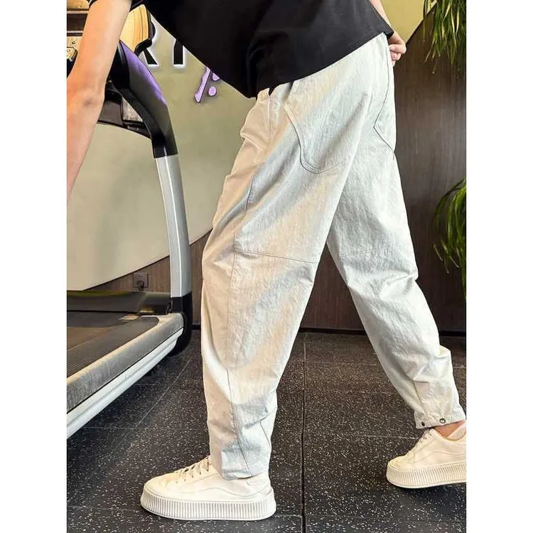 薄款速干裤男夏季九分哈伦男裤2025新款裤子春秋季潮流痞帅休闲裤