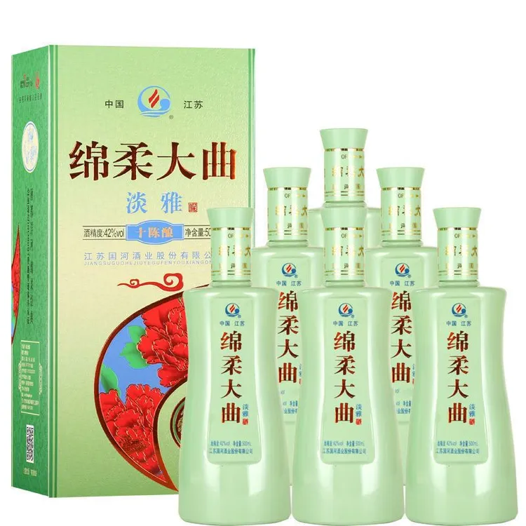 苏格之星绵柔大曲42/52度浓香型整箱纯粮食白酒42度500ml*6瓶