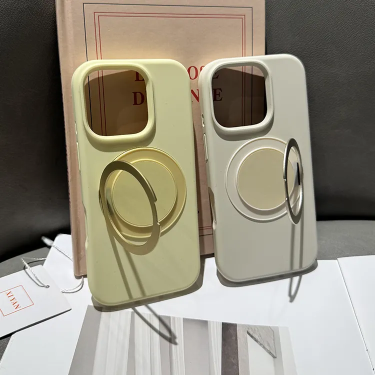 液态硅胶磁吸MagSafe旋转360度支点支架适用苹果17promax手机壳16