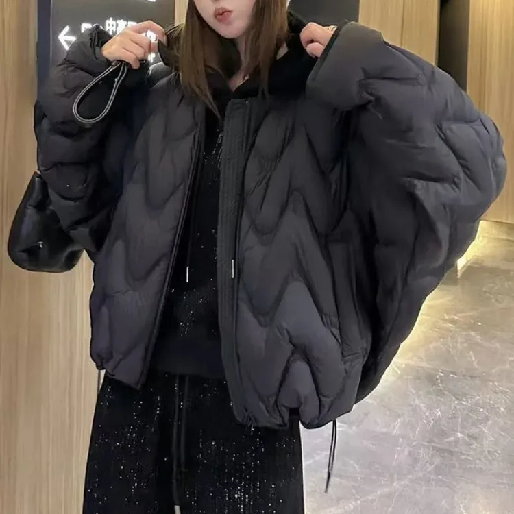 韩版时尚减龄保暖加厚保暖棉服女2026冬季新款显瘦设计感小众棉衣