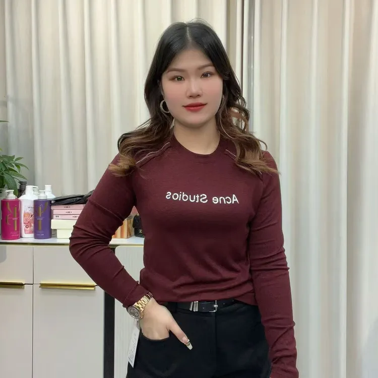 小鑫肝@现货浮力圆领插肩袖字母印花撞色休闲百搭T恤 809