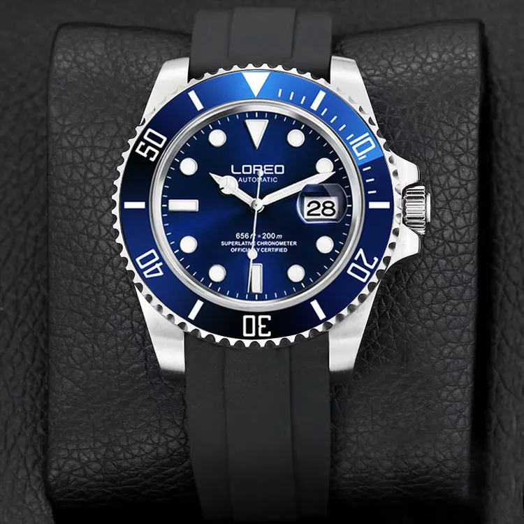 雷力欧正品全自动机械表男表潜水夜光运动男士手表进口机芯腕表