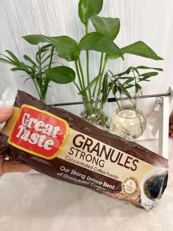 菲律宾原装进口好美味溶黑咖啡正品64.8G怪味蚕豆冲饮速溶咖啡