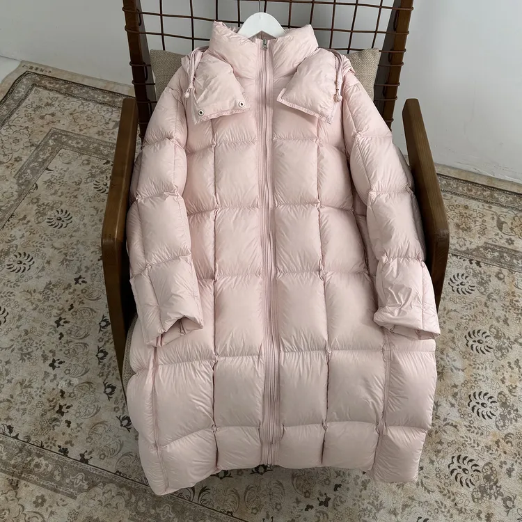 几里与麻 【行走的羽绒被】纯色长款羽绒服 衣长112胸围122 2121605