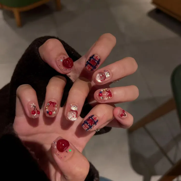 【雪国恋人】恋人款纯手工美甲光疗甲轻奢纯欲高质量穿戴甲片高级感