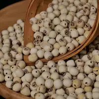 莲子去芯磨皮白莲干货现磨取无心湖南湘莲煮汤饱满