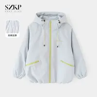SZKP冬季新款女童保暖上衣中大童休闲时尚儿童加厚外套BGYD556615