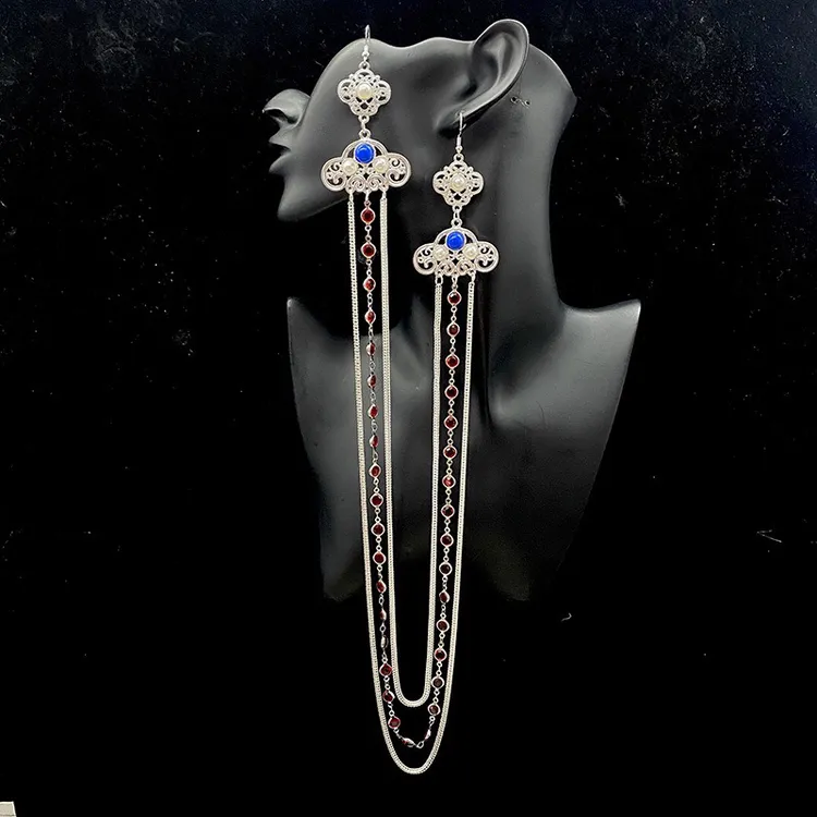 锌合金布艺耳饰 民族风耳环