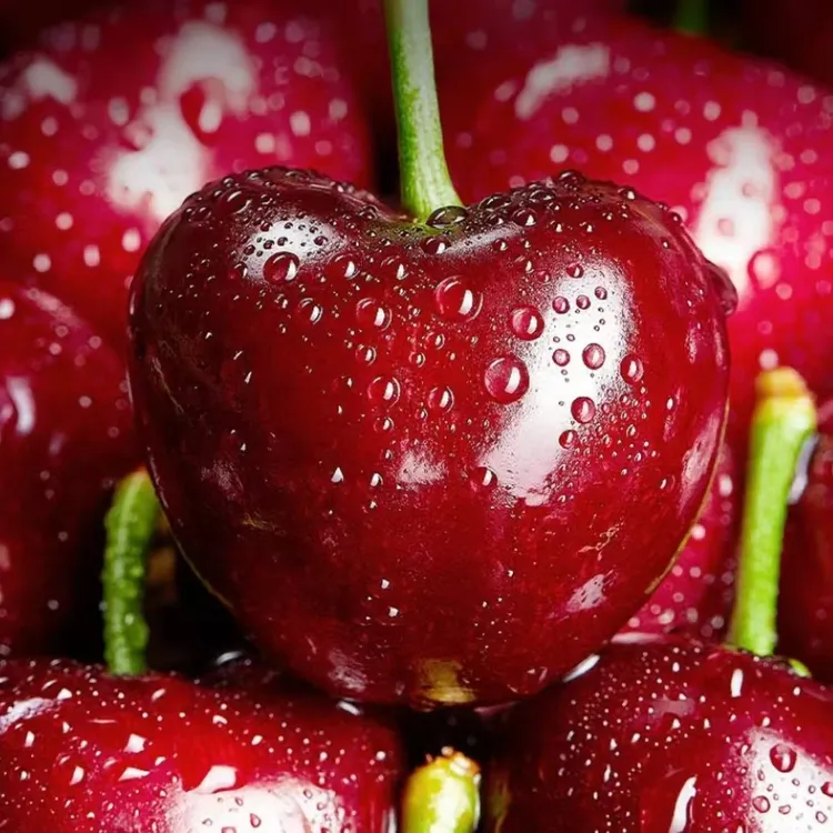 新疆包邮智利海运桑提娜4JD车厘子现货即发净重2.5公斤内附果径卡