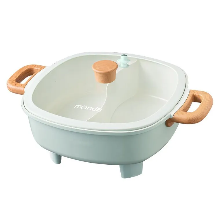 monda蒙达电火锅鸳鸯锅家用多功能料理锅一体式电煮锅火锅锅新款