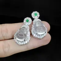 【老三珠宝】白冰玉葫芦吊坠赠链A1【多样性发其一】约16-12-5mm