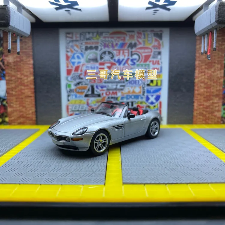 MINIGT 1:64 #998 宝马 BMW Z8 银色 仿真合金汽车模型收藏摆件