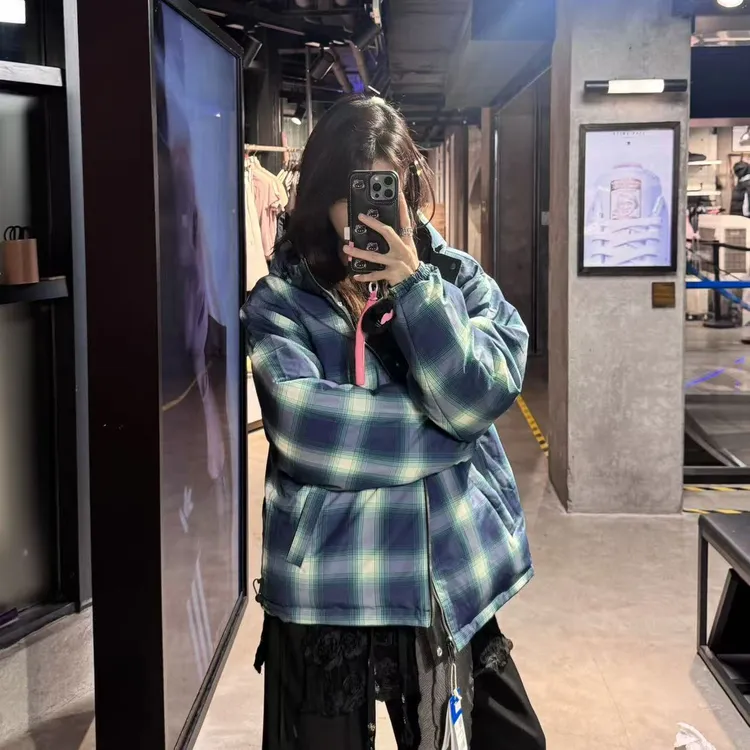 adidas三叶草 保暖双面穿运动鸭绒连帽羽绒服 KF9277 KF9278 SX