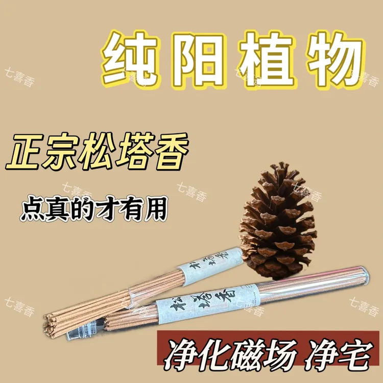 厦门香品研究院直发天然松塔香净化磁场家用古法净化磁力松塔香