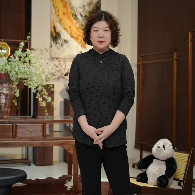 金雀绫【港风波点】半高领针织波点长袖加宽加大针织衫SZA3SW575