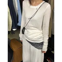 RICH 福（1pat020#）推荐这个！质感绝绝慵懒感好搭长袖T恤9-23