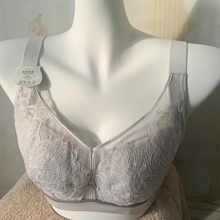 大胸显小透气收副乳调整型防下垂蚕丝文胸