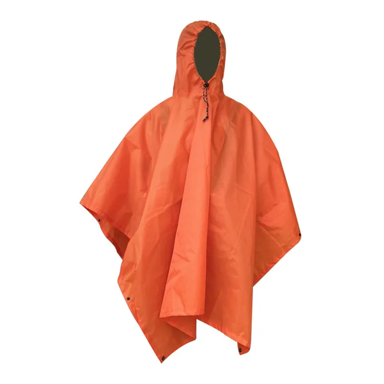 成人多功能斗篷登山户外露营防水新型地席天幕雨衣三合一便携雨衣