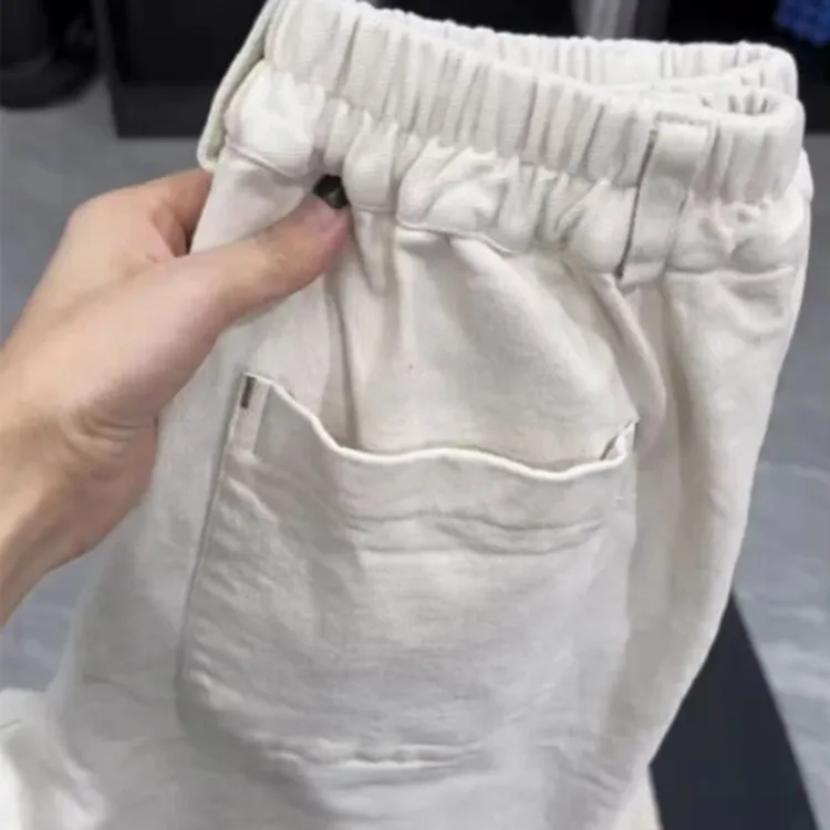 早春新款梨形高腰显瘦小个子休闲裤女宽松显瘦百搭松紧腰直筒裤