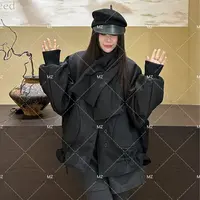 【格子家】秋冬韩版拼接小众90羽绒服带围脖B544