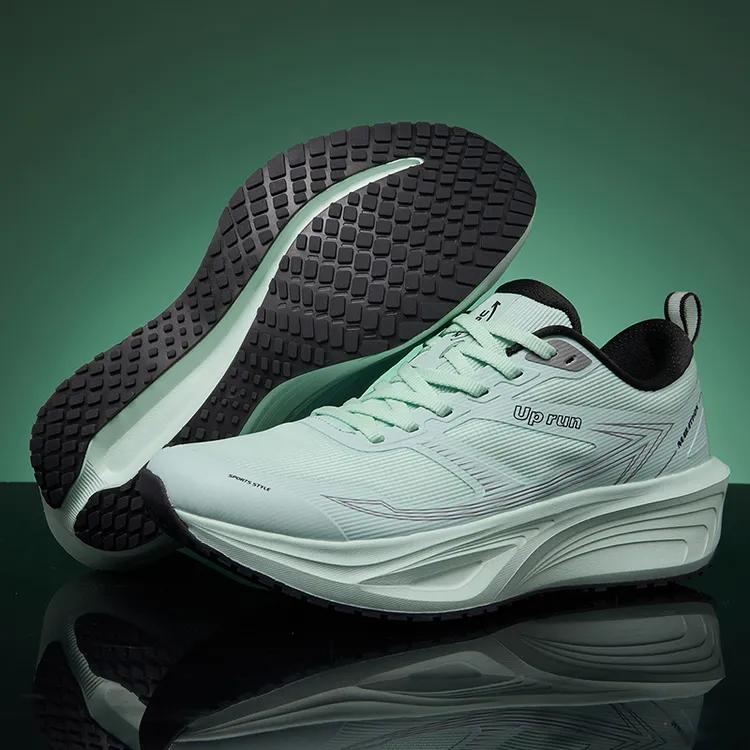 UP run跑鞋2025春秋款轻便新款休闲鞋子男减震透气回弹白色运动鞋