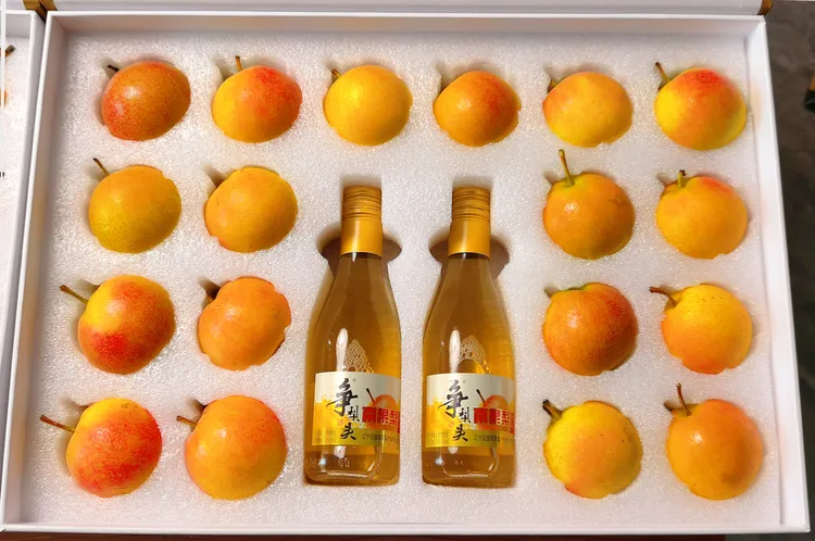 送礼鞍山特产南果梨礼盒正宗英不落南果梨果肉细腻香气四溢包邮