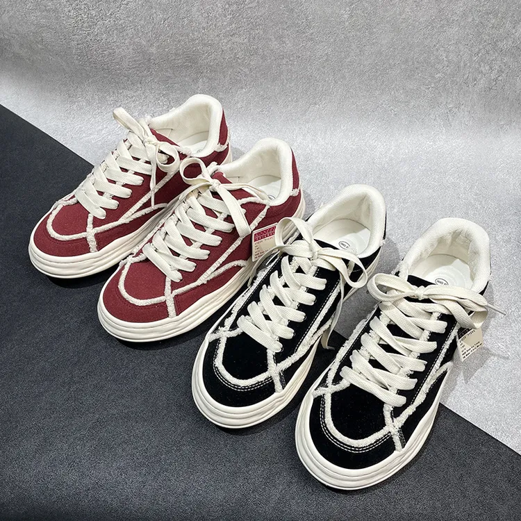 秋季爆款乞时尚丐溶解鞋男休闲增高厚底板鞋子男潮牌百搭帆布潮鞋