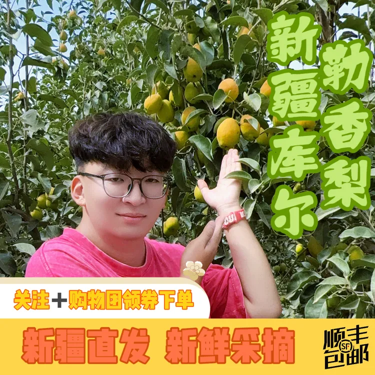 【顺丰包邮】新疆正宗库尔勒香梨现摘先发清甜多汁梨子