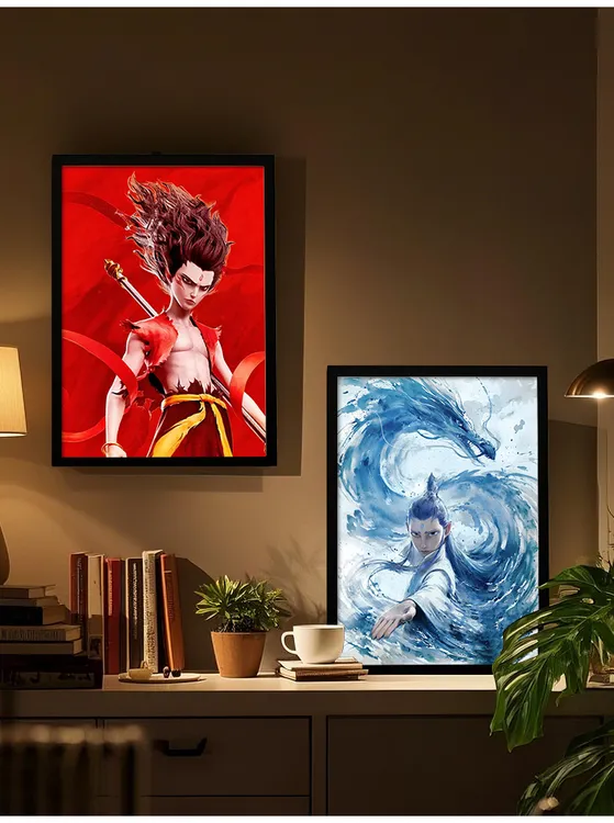 魔童闹海哪吒太乙真人卧室装饰摆台小夜灯情人节送男女朋友轻奢