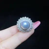 【小北好物】S925银海水珍珠戒指约10mm+【多样性发一件】2QH74X440