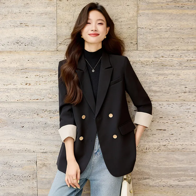 西装外套女气质名媛高级感2025新款春秋季休闲宽松小个子女士西服