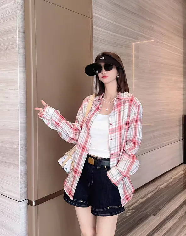 熙薇【潮流主理】2025春夏新款时尚百搭休闲设计师上衣衬衣H2389