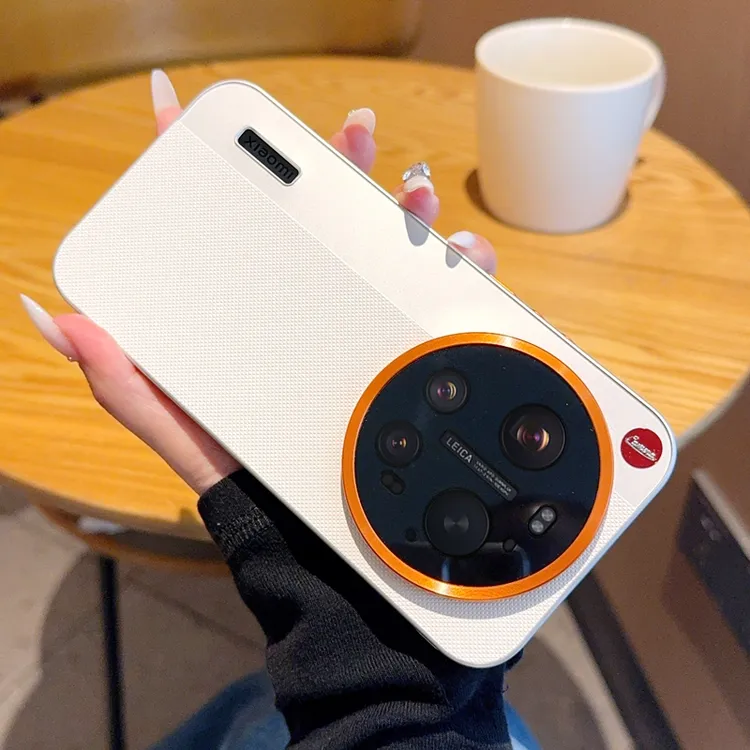 适用于小米17Ultra手机壳徕卡拼色金属镜头素皮材质高级感保护套