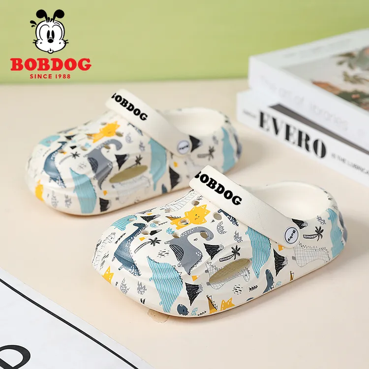 巴布豆儿童速干沙滩鞋凉拖鞋男女童夏季海边儿童中大童男孩鞋子