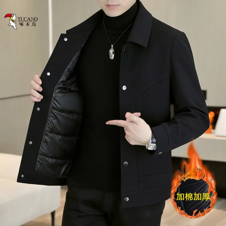 TUCANO/啄木鳥2025秋季新款男士休闲翻领夹克时尚修身百搭外套442