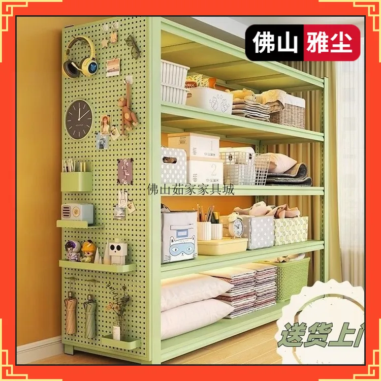佛山家用落地置物架多层客厅书籍玩具收纳架阳台杂物多功能角钢储