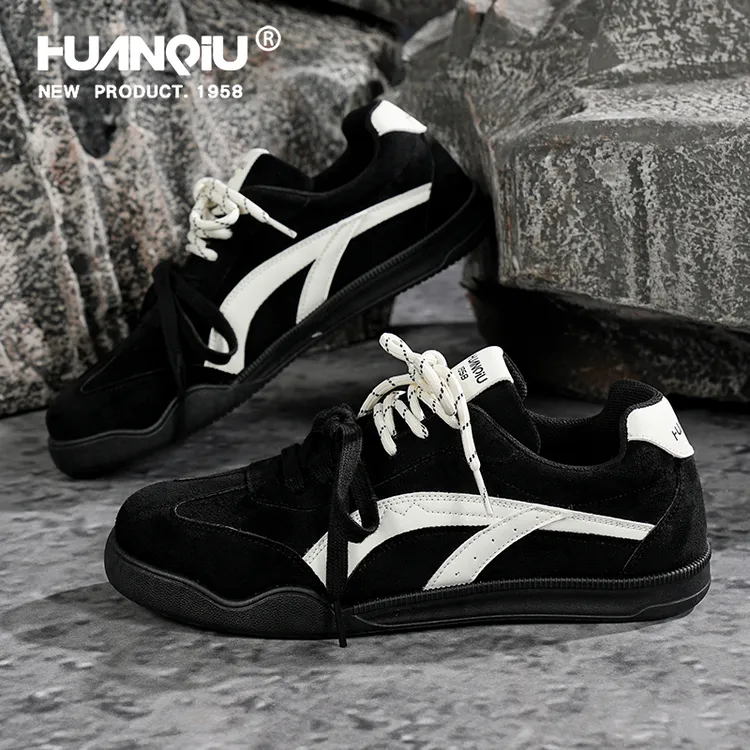 双11好物环球增高德训鞋子男款秋季复古板鞋时尚潮流运动休闲男鞋